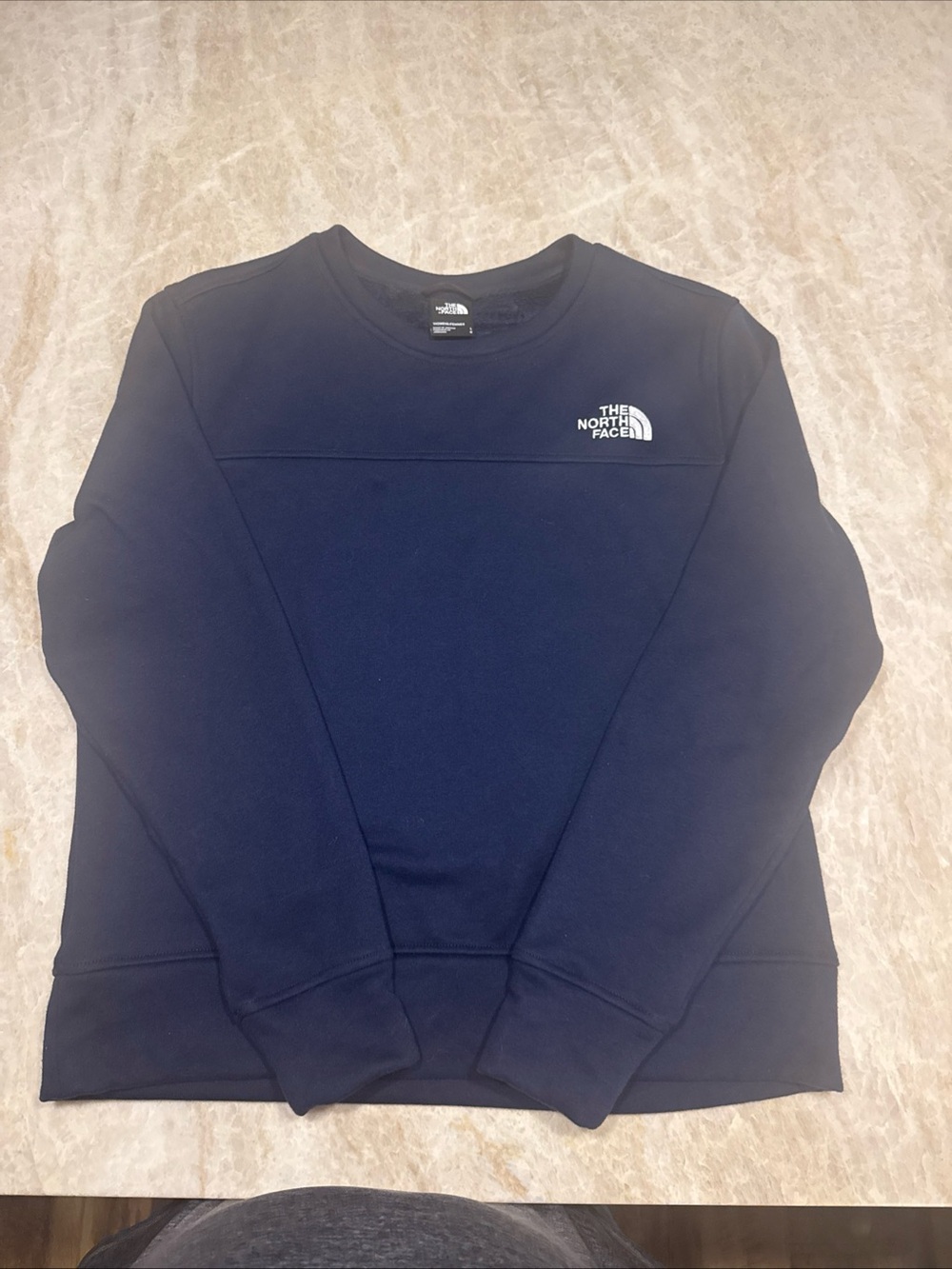 The North Face Women’s Pullover Sweatshirt Top Fleece Lined Size Lg navy